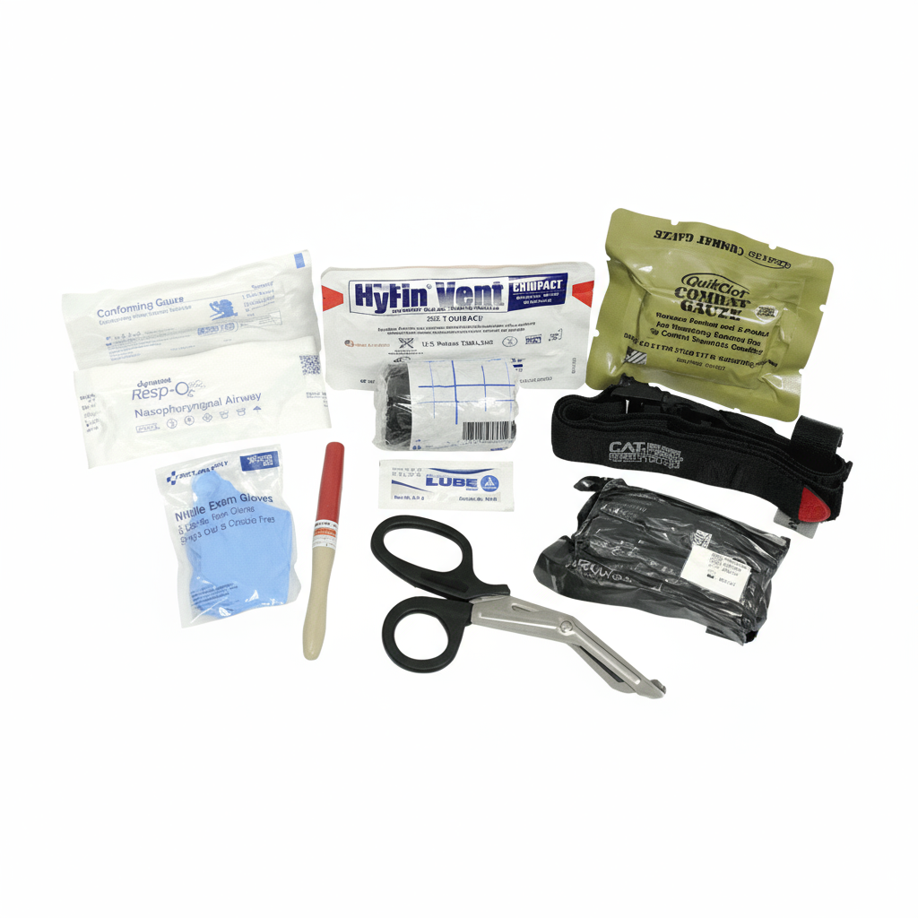 EFA Patrol Trauma Kit – Contents Only, 11-Piece Rapid-Access Trauma Set (SC)