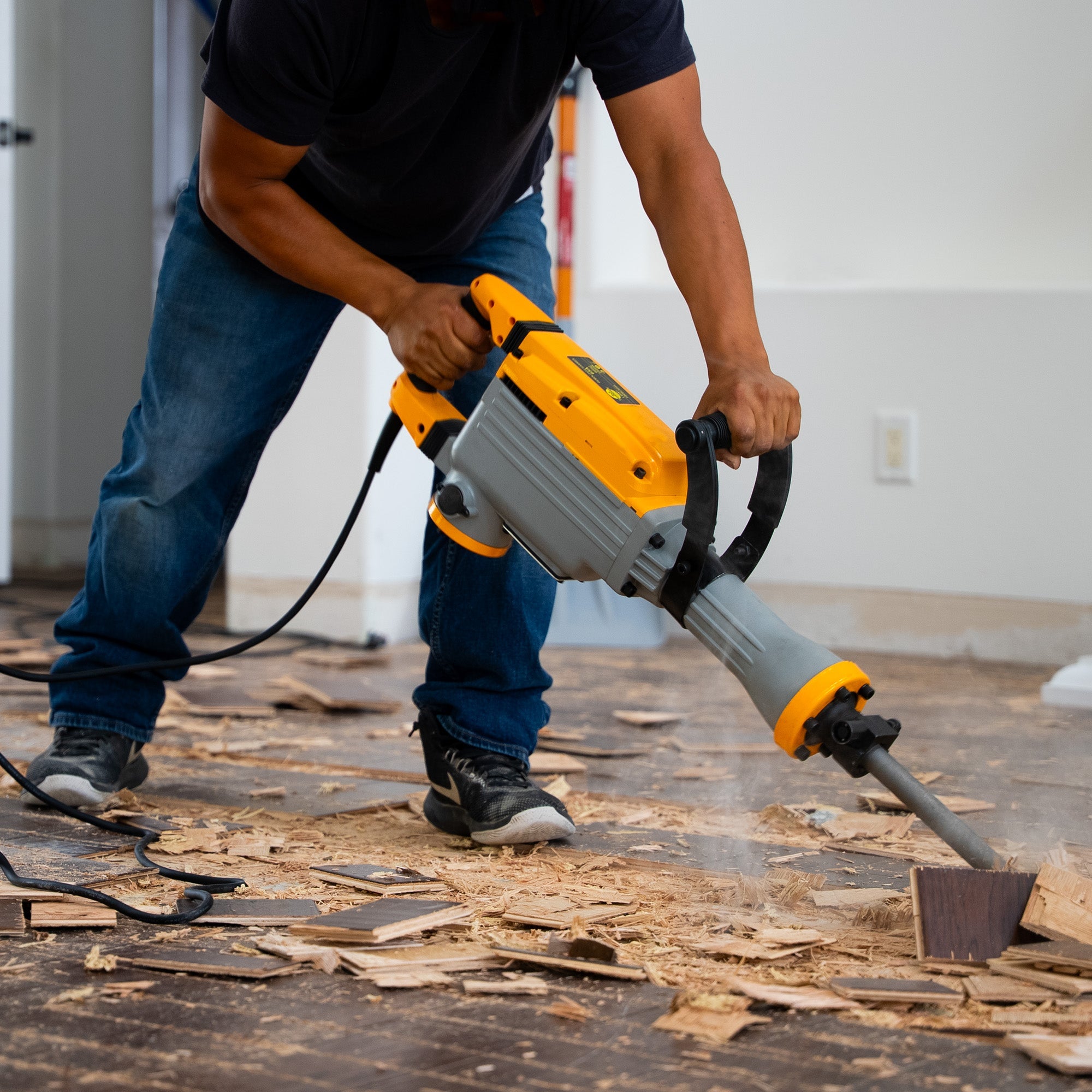 Tomahawk Electric Demolition Jack Hammer 35 lb 1500W 1-1/8" Hex Breaker for Concrete Asphalt Tile Removal Heavy Duty Jackhammer (SC)