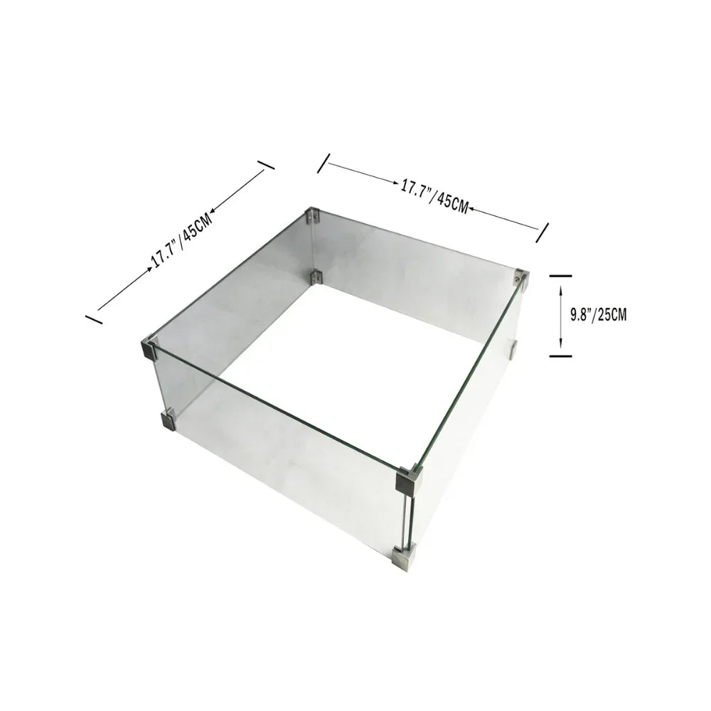 Elementi Wind Screen for Fire Tables for Montreal & Rova