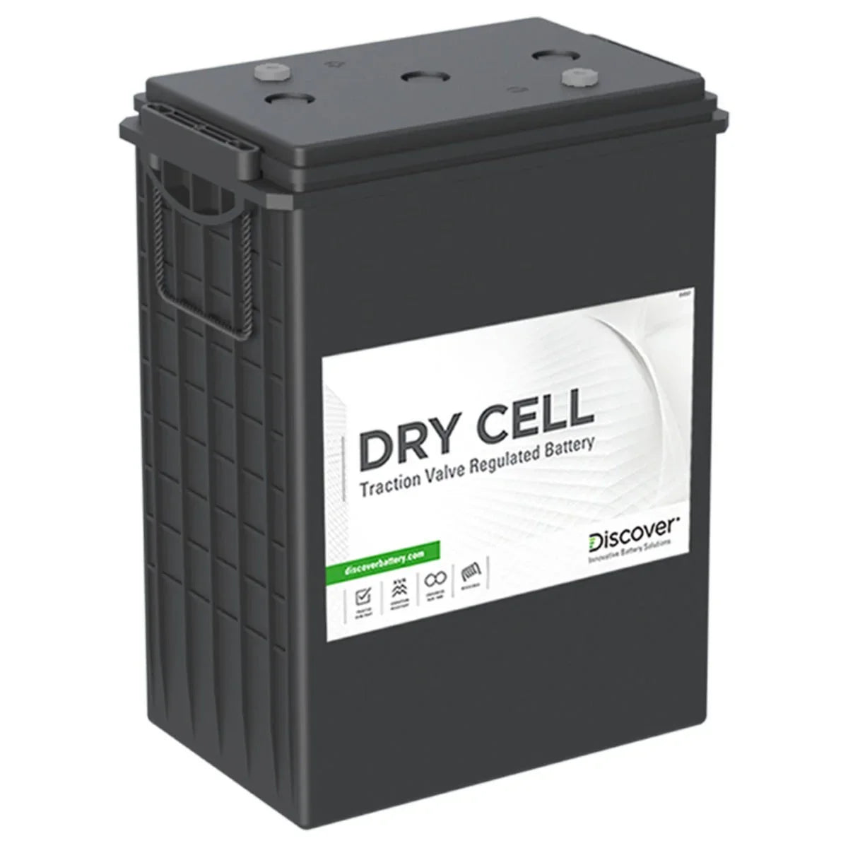 Discover Battery Dry Cell Traction 6V 390Ah Industrial Sealed Deep-Cycle VRLA/AGM Battery (EVL16A-A) (SC)
