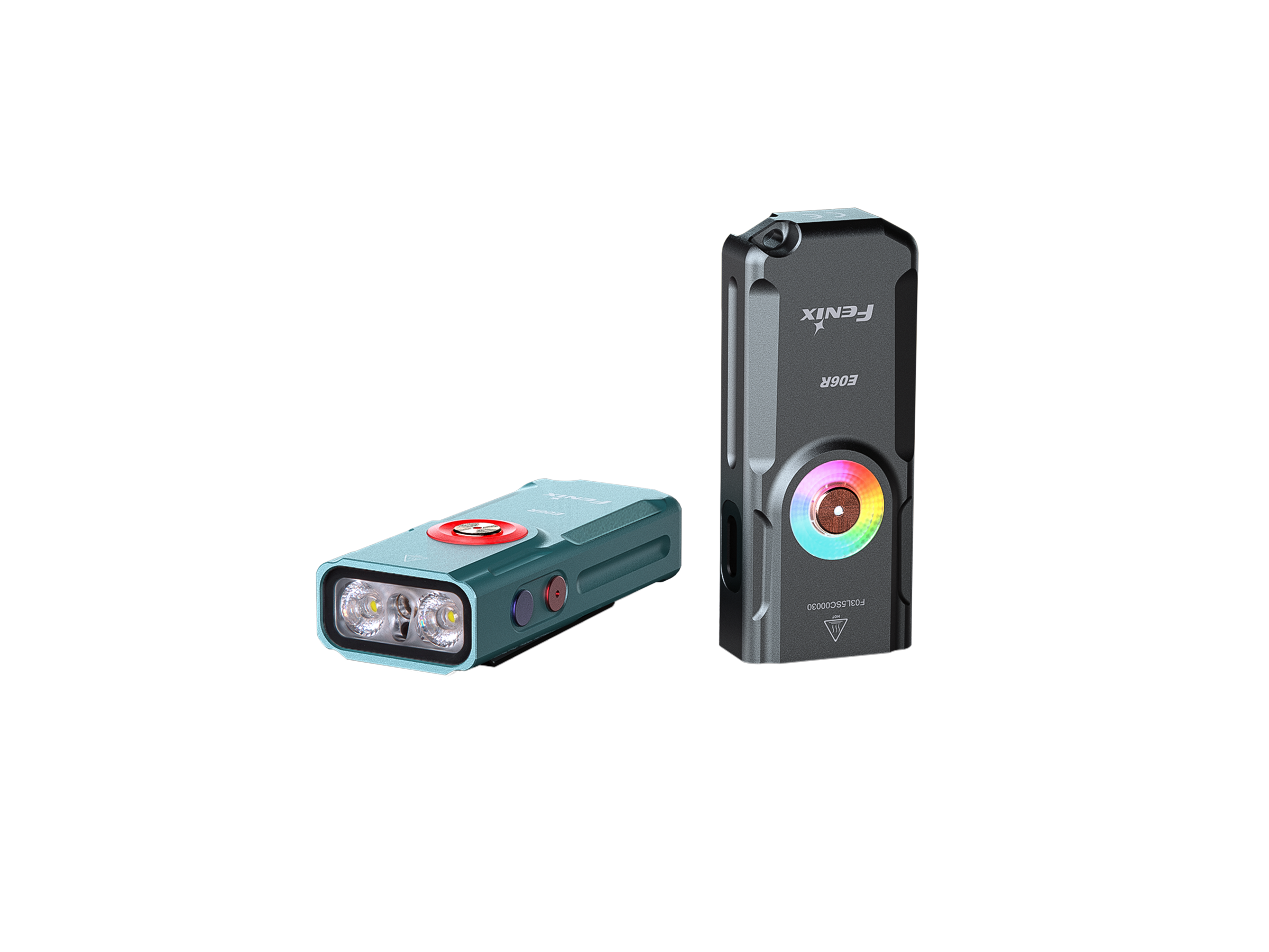 Fenix E06R Keychain Light with White, UV, and Red Laser Lights (SC)