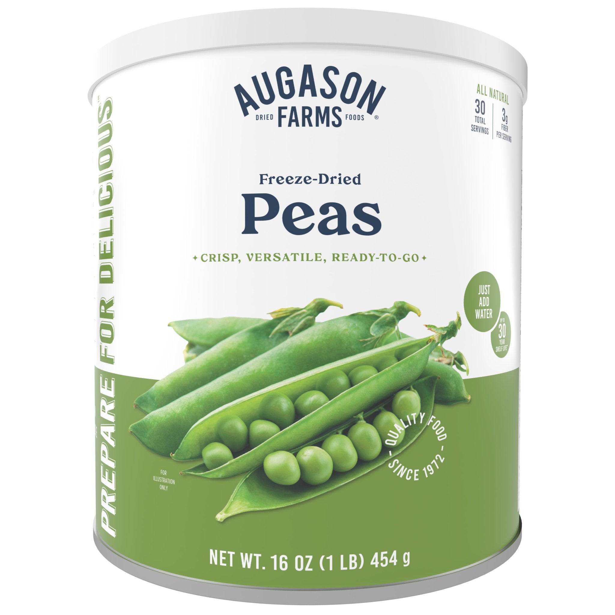 Freeze Dried Peas Can, 30 Servings (SC)