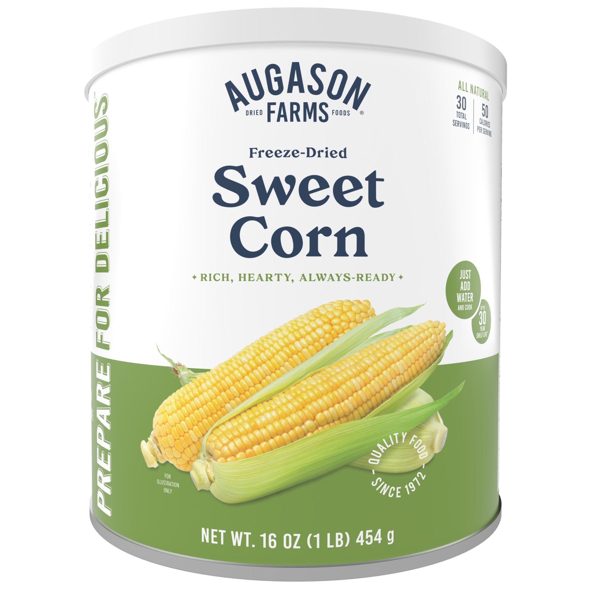 Freeze Dried Sweet Corn Can, 30 Servings (SC)