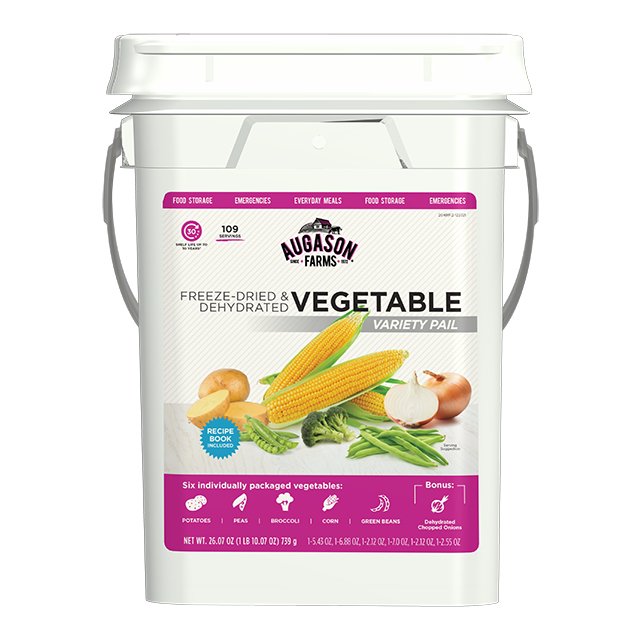 Freeze Dried Vegetable Variety Pail, 109 Servings (SC)