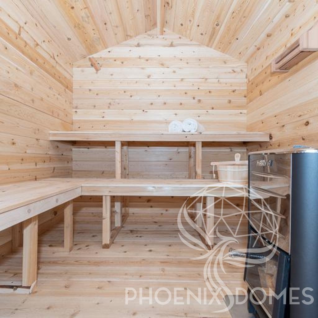 Georgian Cabin Sauna - Phoenix Domes (SC)