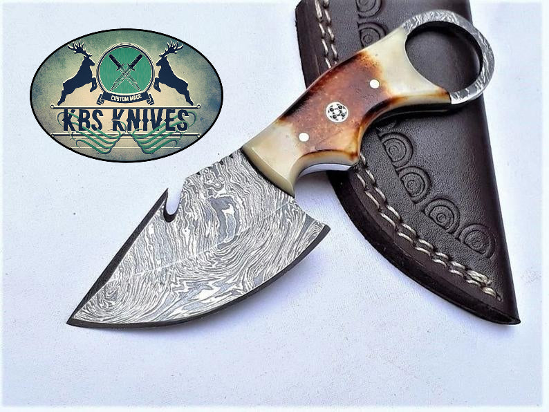 EDC Finger Hole Guthook Skinning Knife (SC)