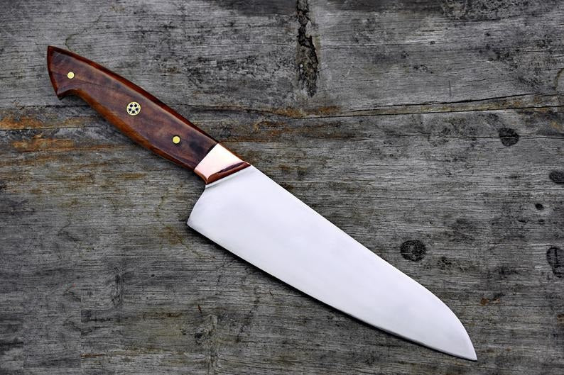 Custom Handmade D2 Steel Knife – Heat Treated Professional Chef’s Blade (SC)