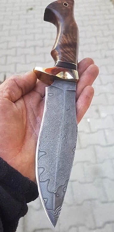 WILD HUNTER DAMASCUS KNIFE (SC)