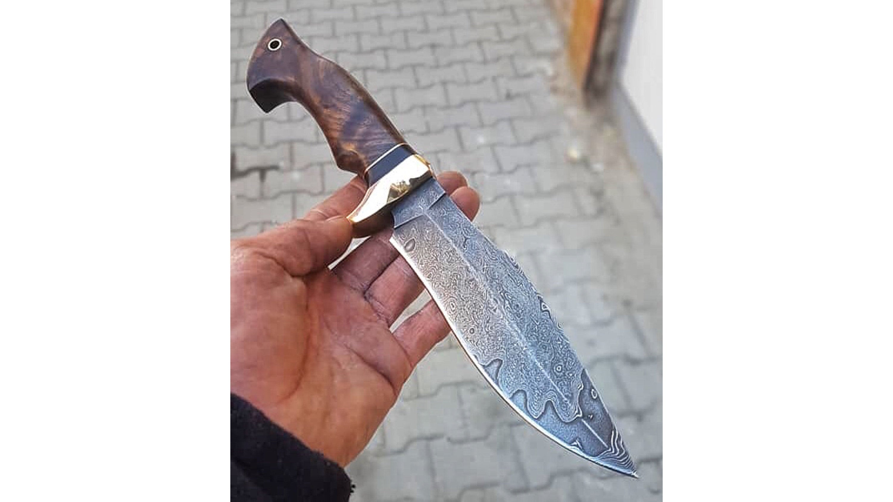 WILD HUNTER DAMASCUS KNIFE (SC)