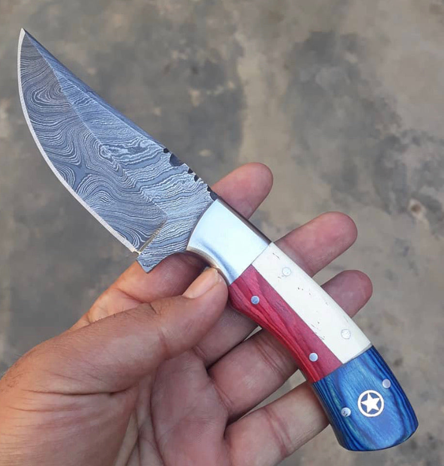 Texas Flag Handle Skinning Knife (SC)