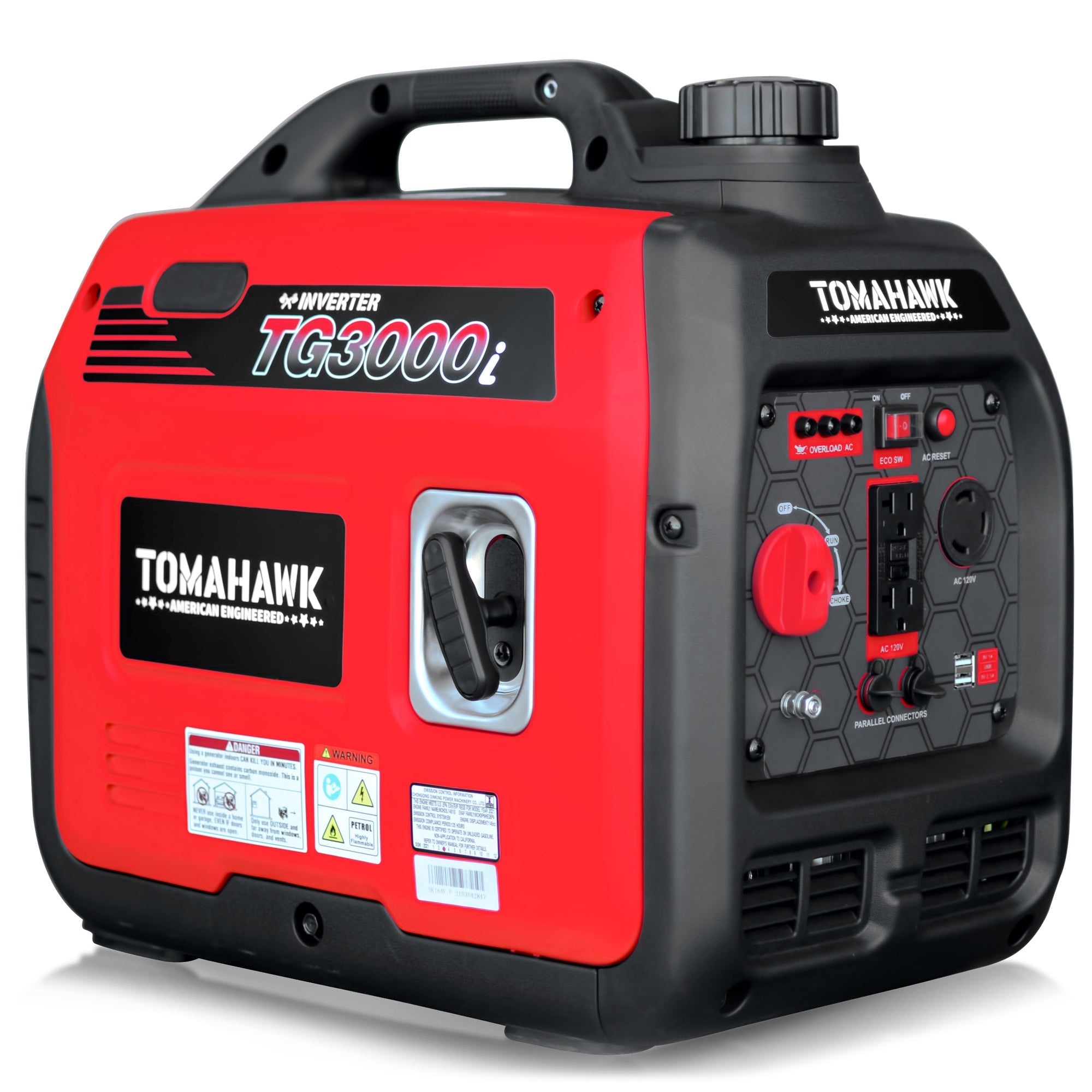 3000 Watt Inverter Generator Super Quiet Portable Gas Power Professional Use (SC)