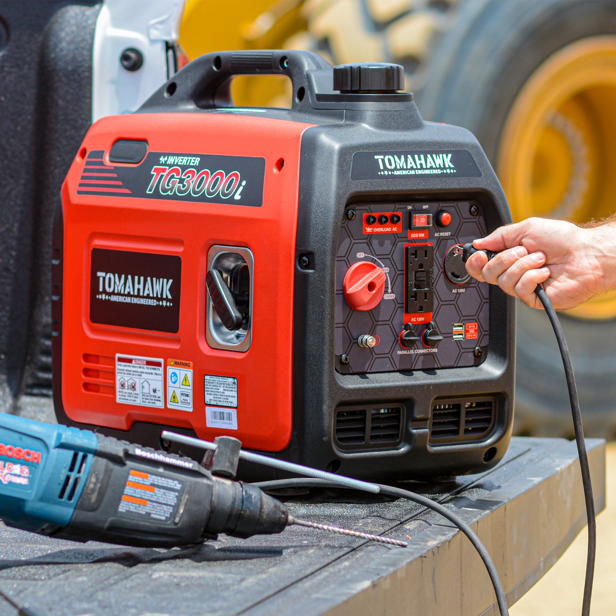 3000 Watt Inverter Generator Super Quiet Portable Gas Power Professional Use (SC)