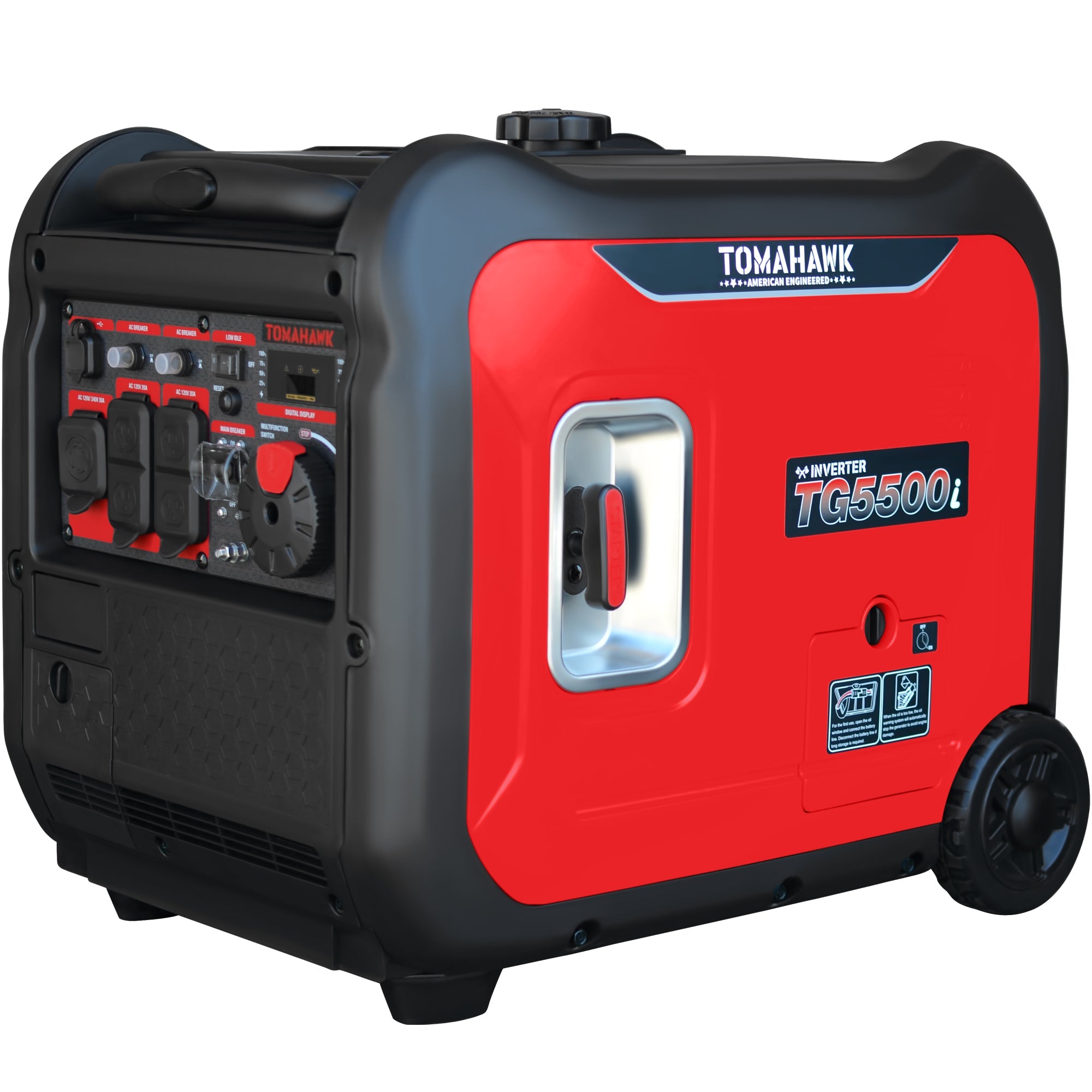 5500 Watt Inverter Generator Super Quiet Portable Gas Power Professional Use (SC)