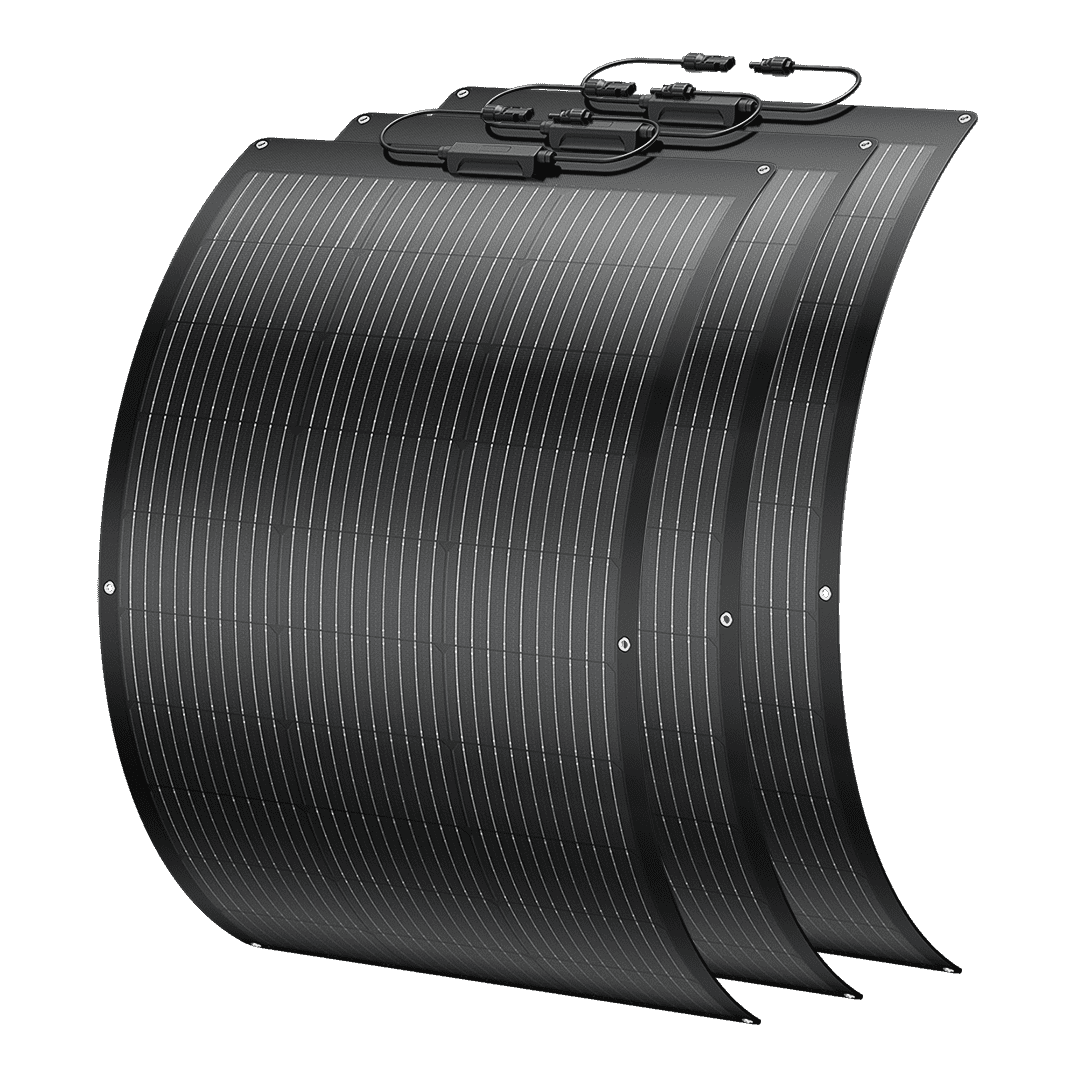 BougeRV Arch 300 Watt (3x100W) Fiberglass Curved Solar Panel (SC)