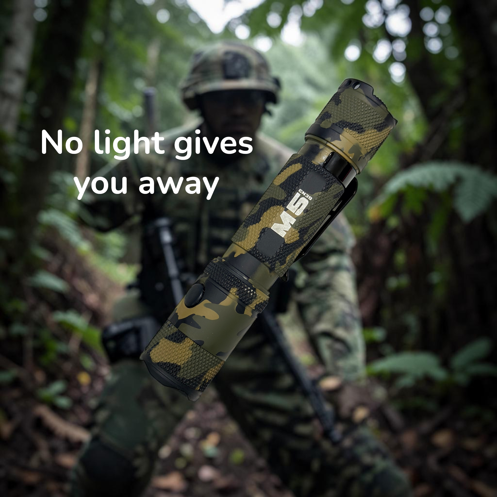 Powertac M5 Gen3 Tactical EDC Flashlight | 2030 Lumens