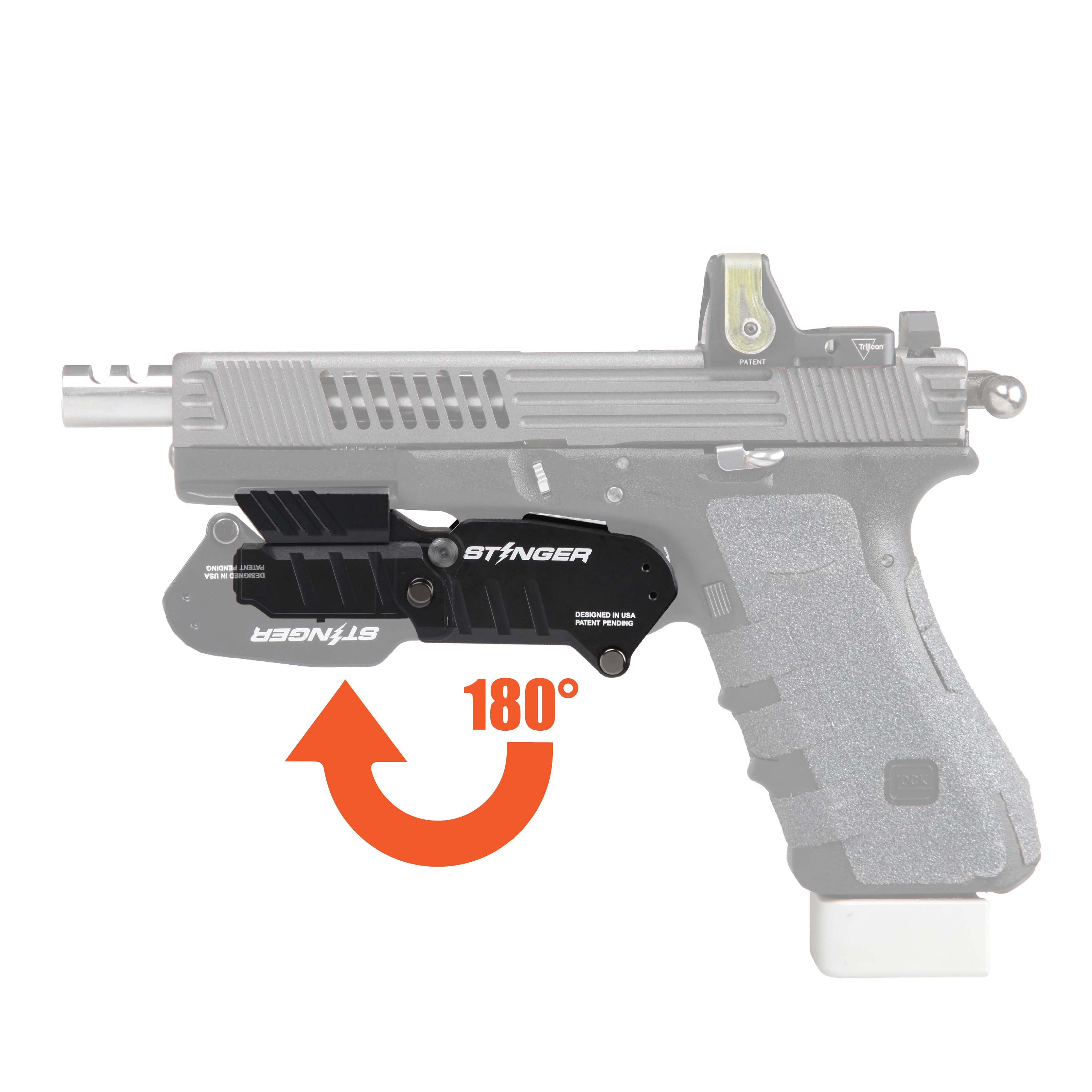 Stinger HL-G Concealment Laser Sight System: Trigger Guard Protection, Minimalist Carry Holster (Rechargeable GREEN Laser - Aluminum Body) (SC)