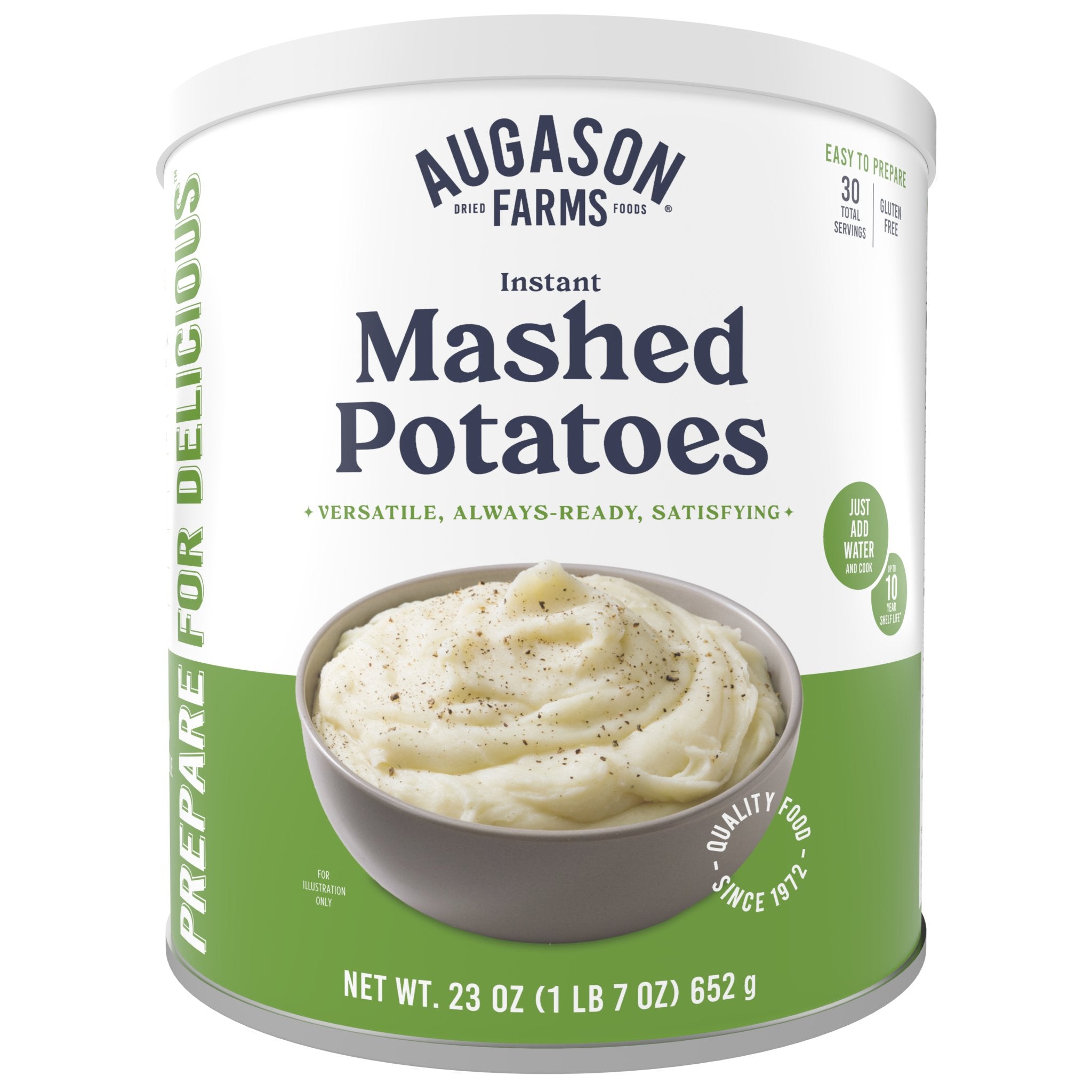 Instant Mashed Potatoes Can, 30 Servings (SC)