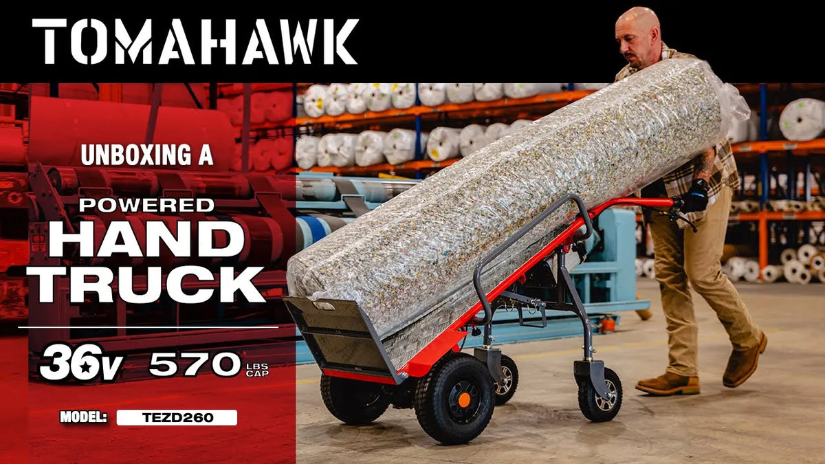 Electric Dolly Cart Hand Truck 570 lbs Capacity for Warehouses Shops & Material Handling