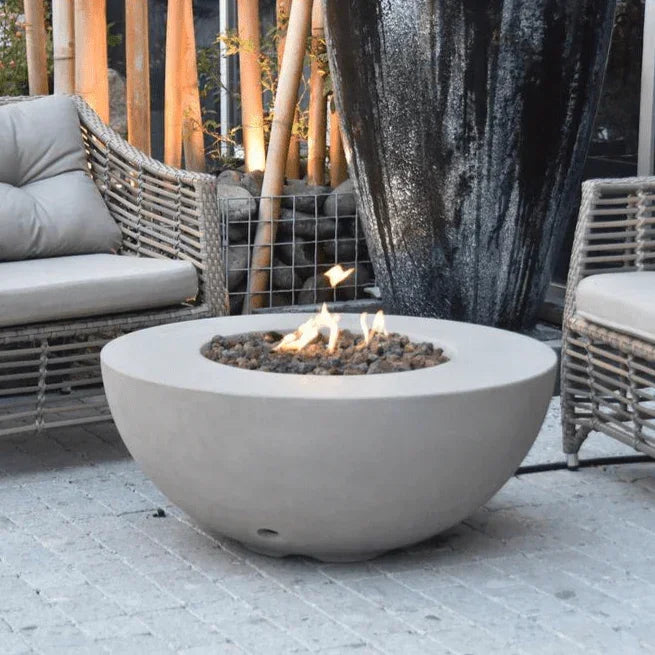 Elementi Modeno - Roca Round Concrete Fire Pit Table