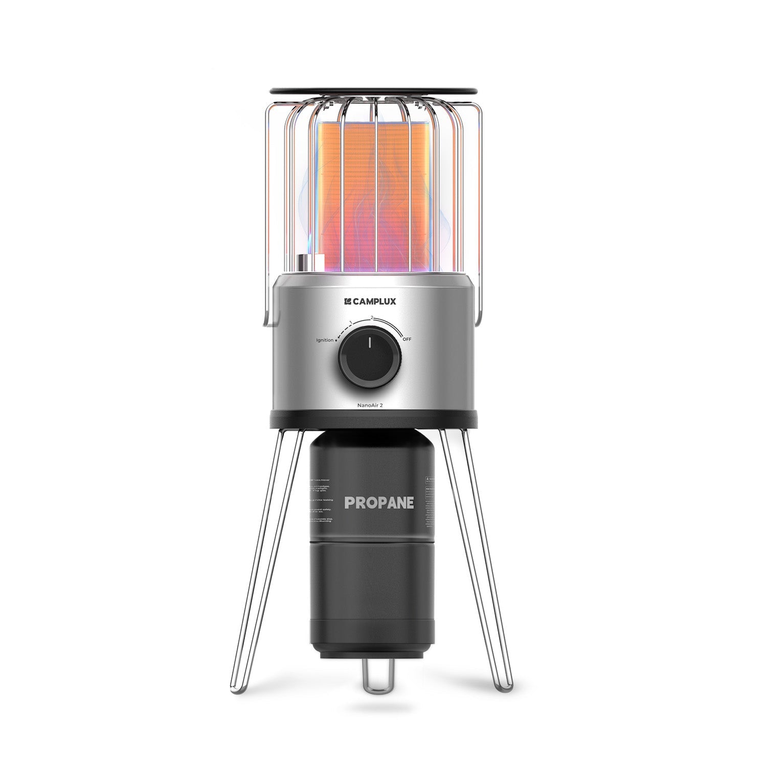 Camplux Nano Air 2, Portable Compact Design for Camping and Patio, Outdoor Propane Heater, Easy Setup