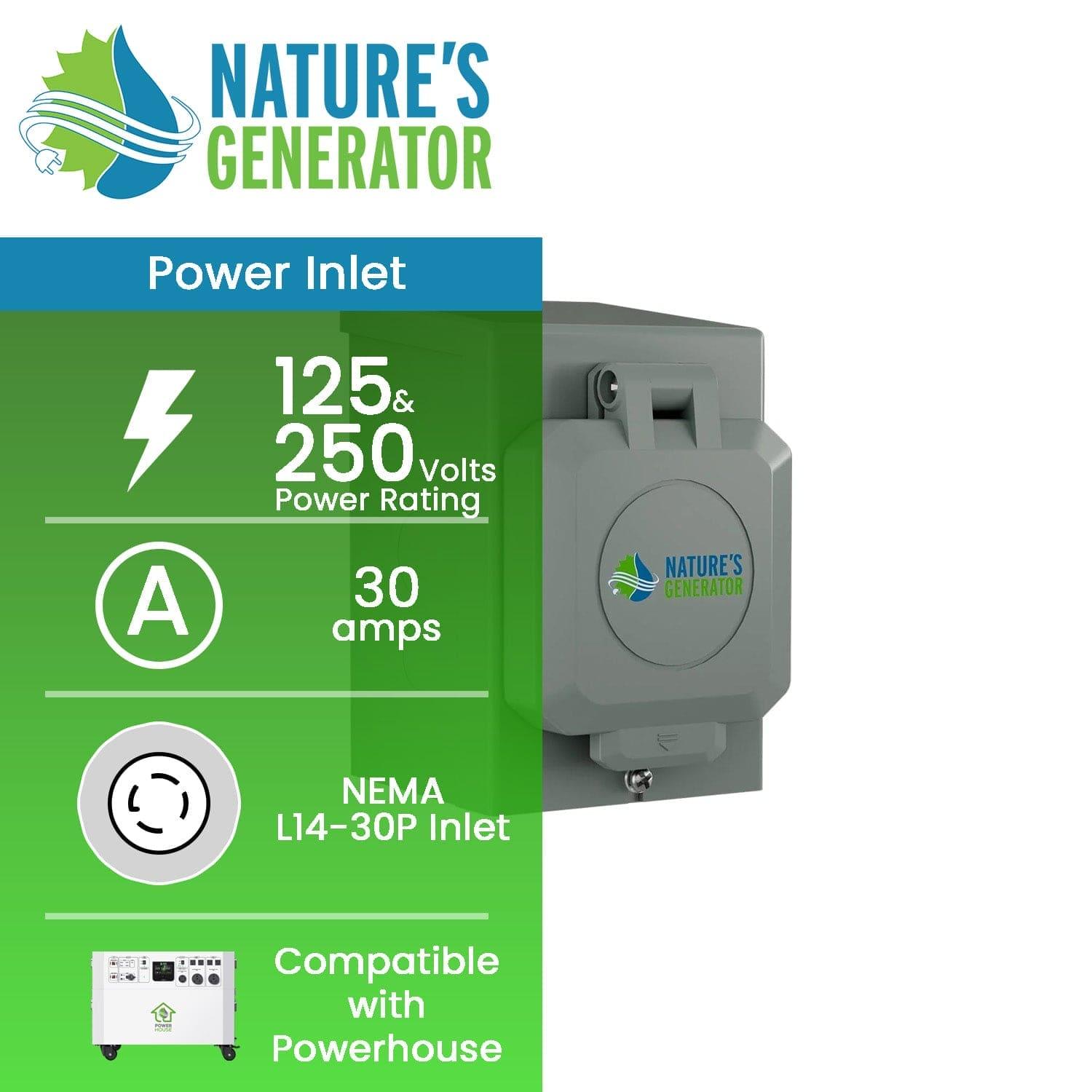 Nature's Generator 30A Power Inlet Box (SC)