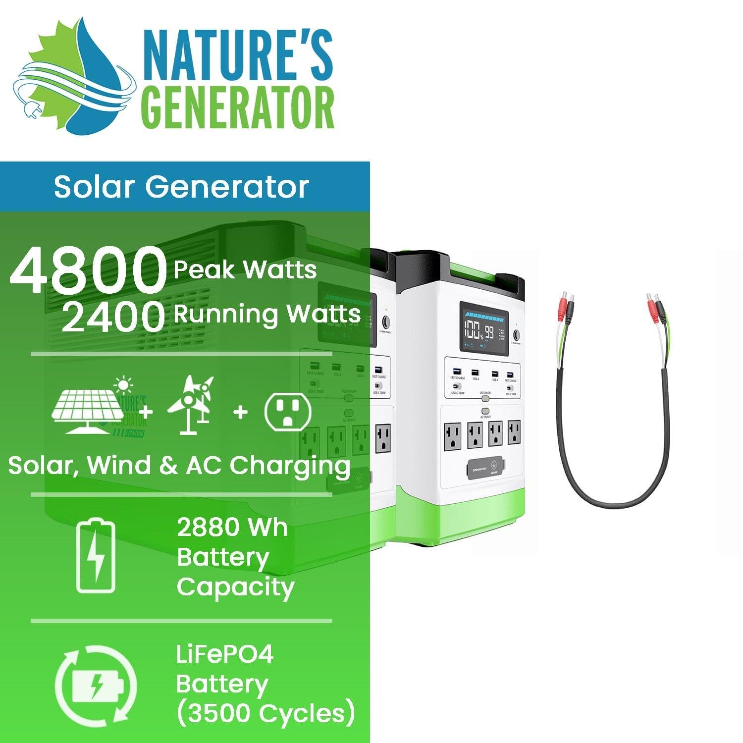 Nature's Generator Lithium 1800 Combo (SC)