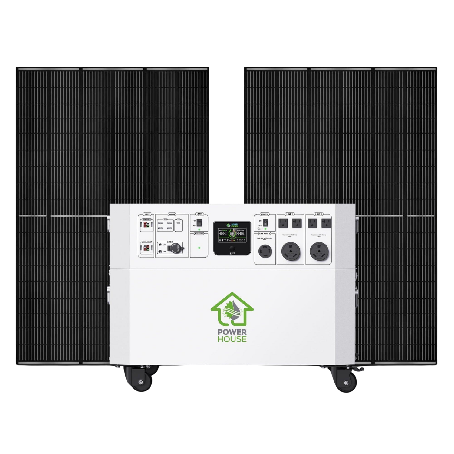 Nature’s Generator Powerhouse with Solar Panel
