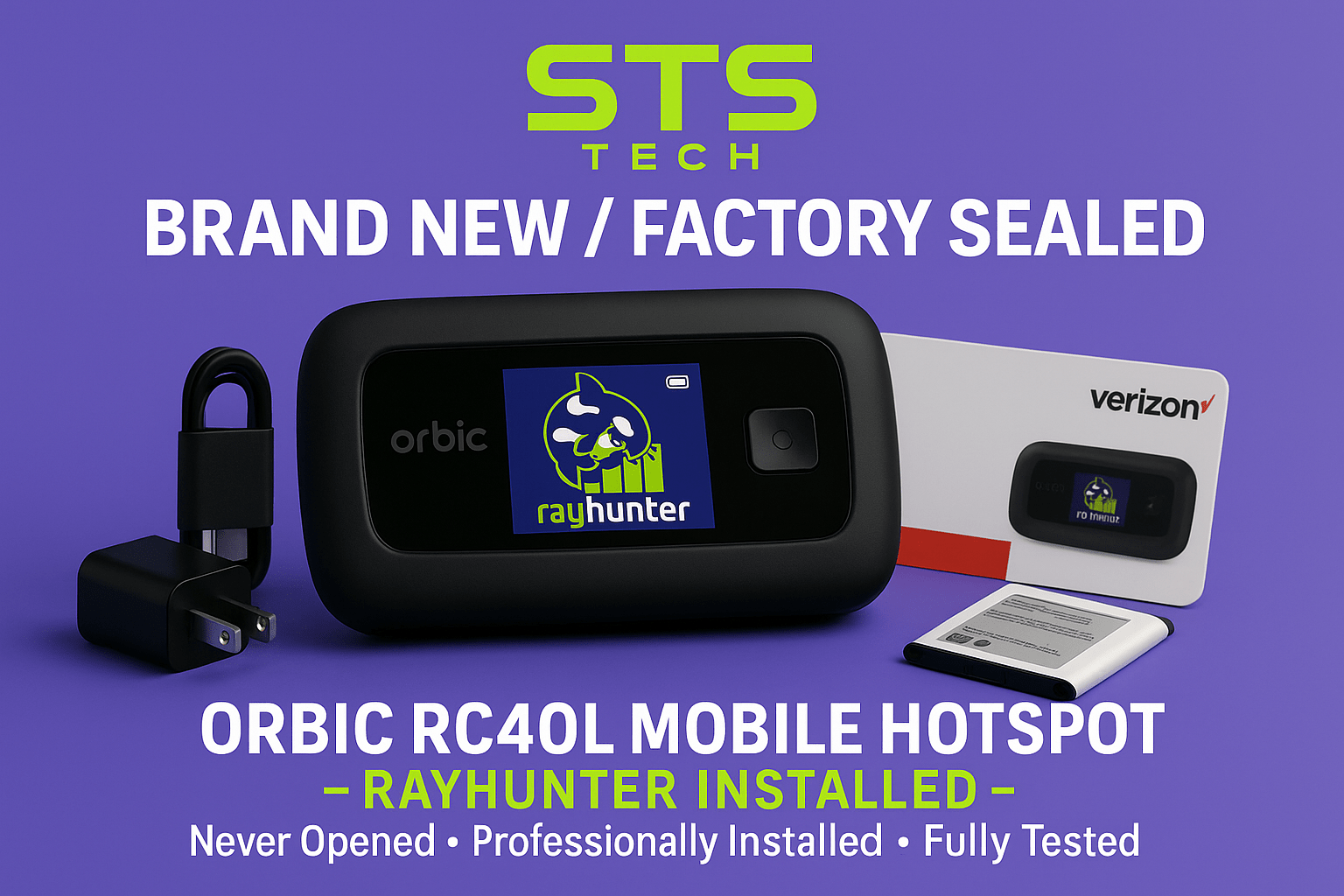 RayHunter IMSI Catcher & Stingray Detector - Orbic RC400L Mobile Hotspot