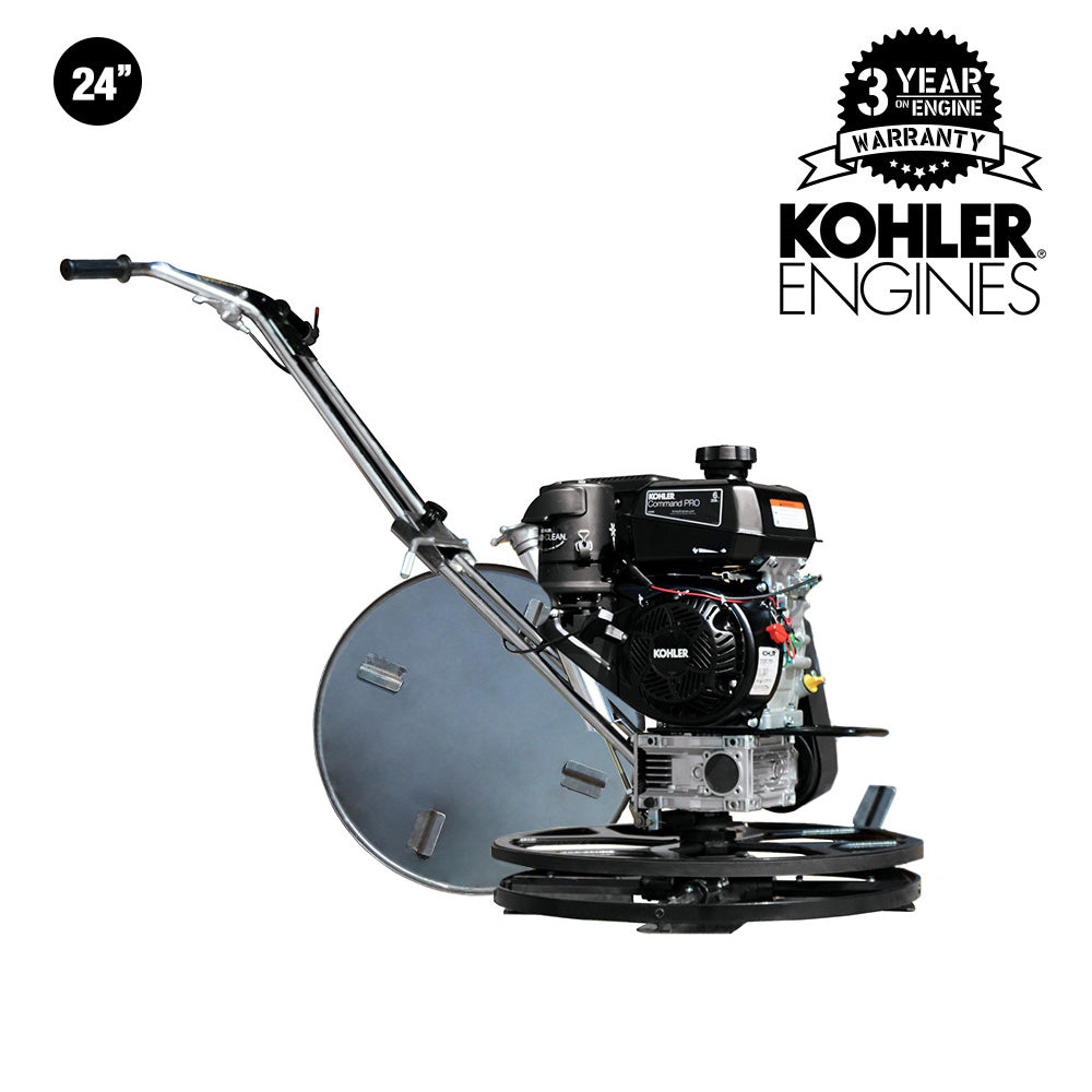 24" Concrete Power Trowel Edger 6HP Kohler Float Pan Blade Screed Finishing Tool (SC)
