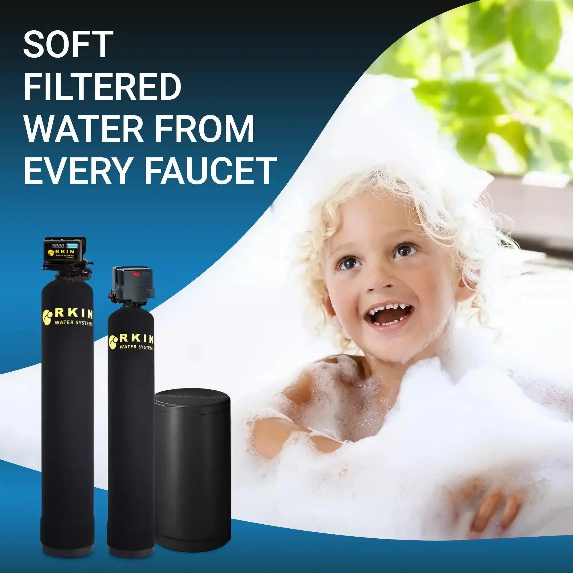 RKIN - Salt Based Water Softener and Well Water Filter Combo (SC)