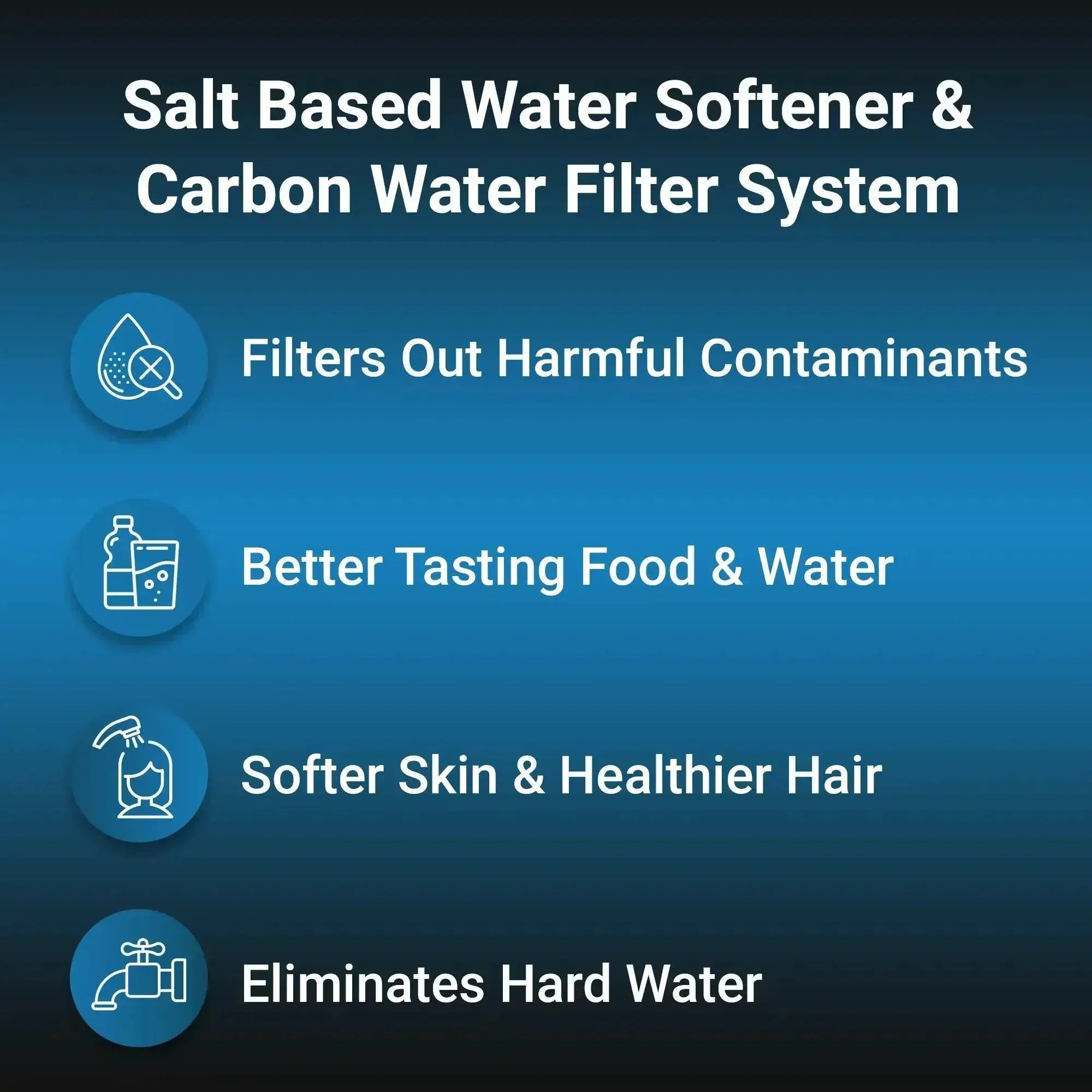 RKIN - Salt Based Water Softener and Whole House Carbon Filter System