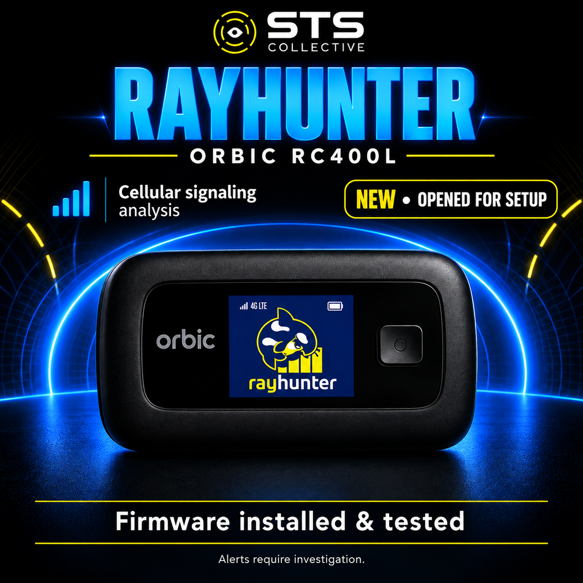 RayHunter IMSI Catcher & Stingray Detector – Orbic RC400L Hotspot