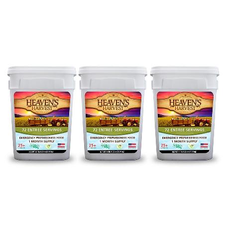 Entree Bucket  - 3 Pack - Emergency Survival Food Kit (SC)