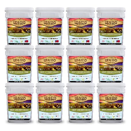 Protein Booster Bucket - 12 Pack - Emergency Survival Food Kit (SC)