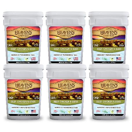 Protein Booster Bucket -  6 Pack - Emergency Survival Food Kit (SC)