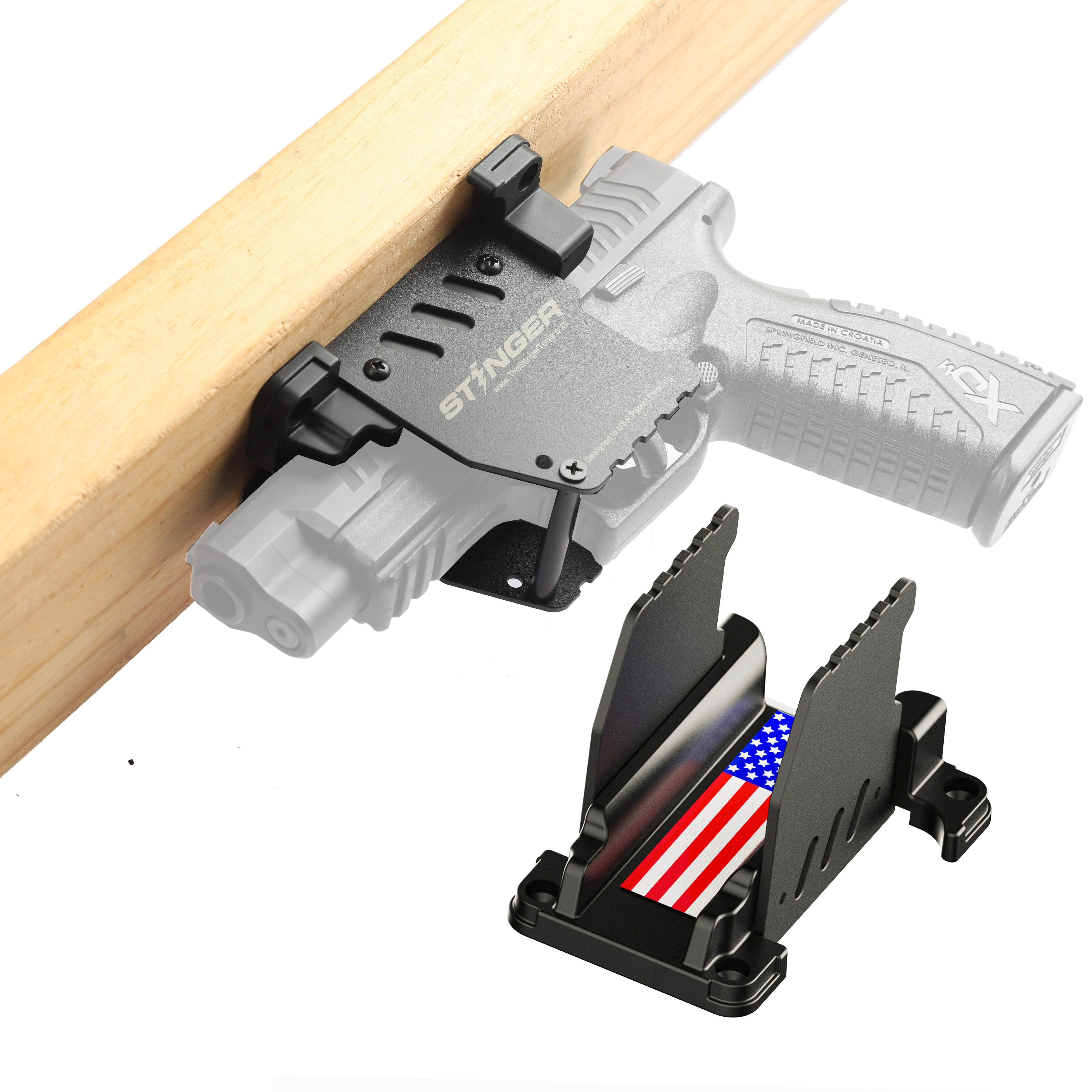 Stinger TRIGGER SAFE Magnet Gun Mount (T1) w/ Safety Trigger Guard Protection