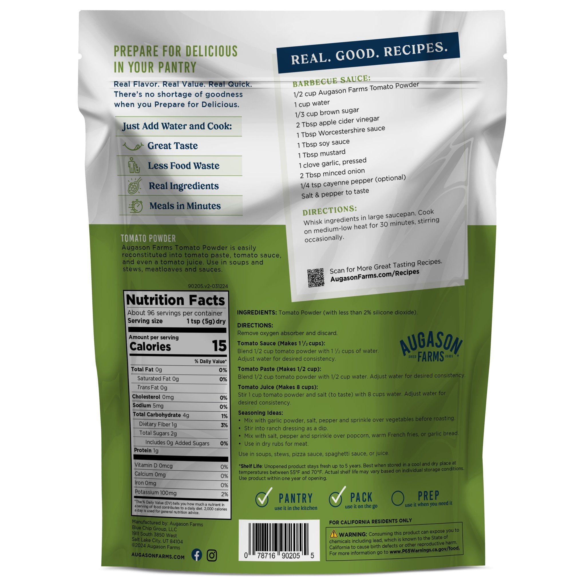 Tomato Powder Pouch, 96 Servings (SC)
