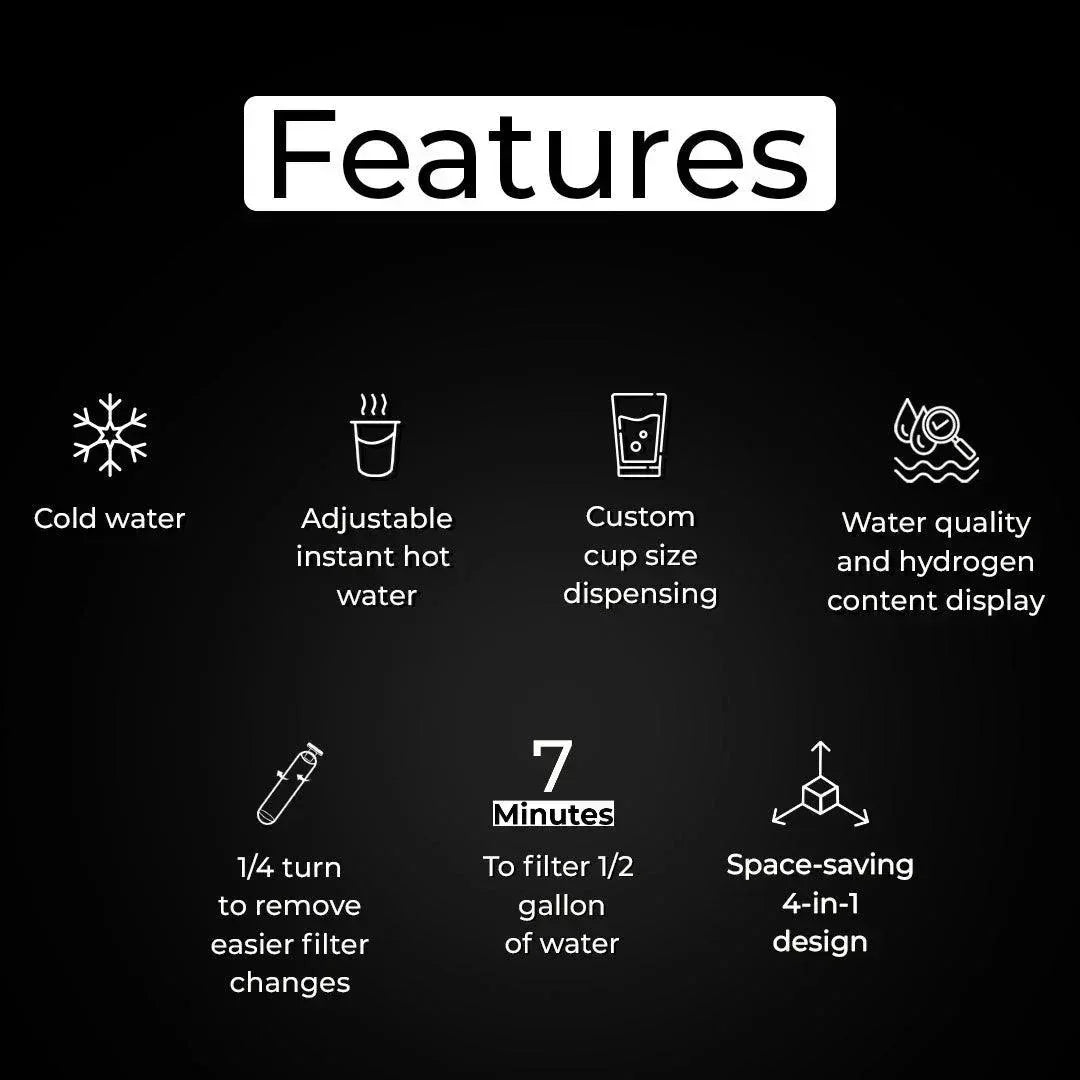 RKIN U1 Space-Saving 4-in-1 Water Filter System