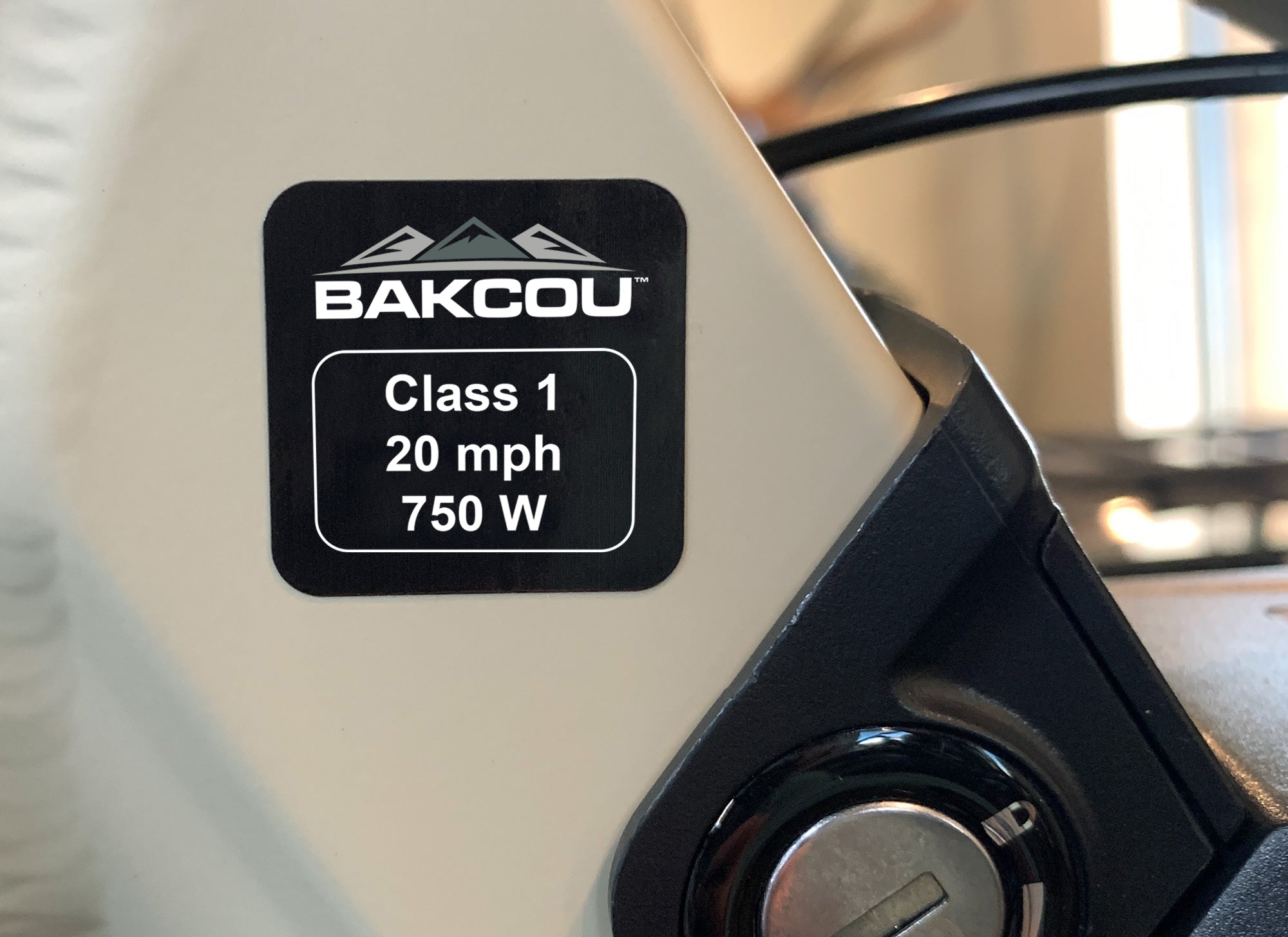 Weather-Proof 750w Bike Label (SC)