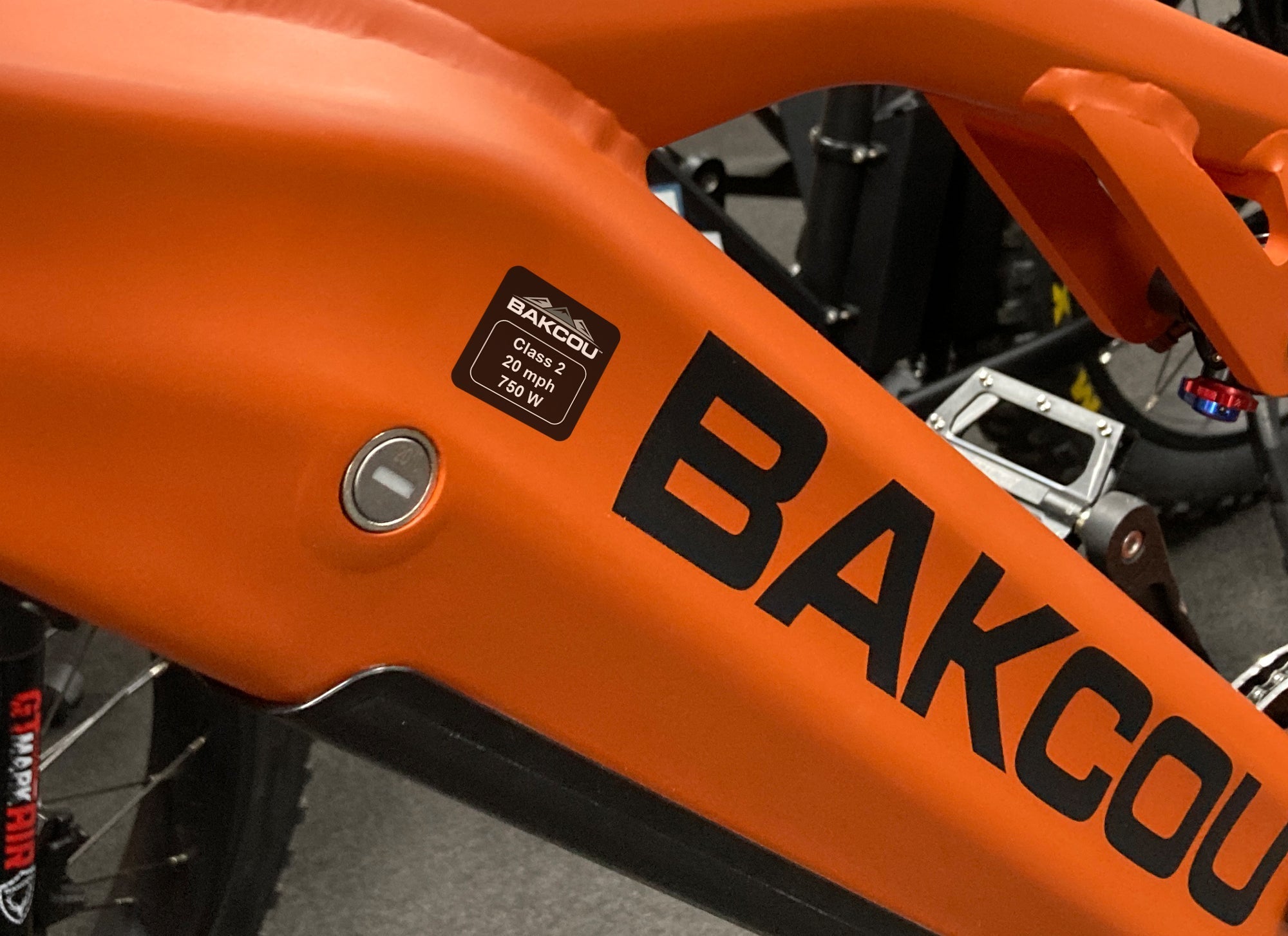 Weather-Proof 750w Bike Label (SC)
