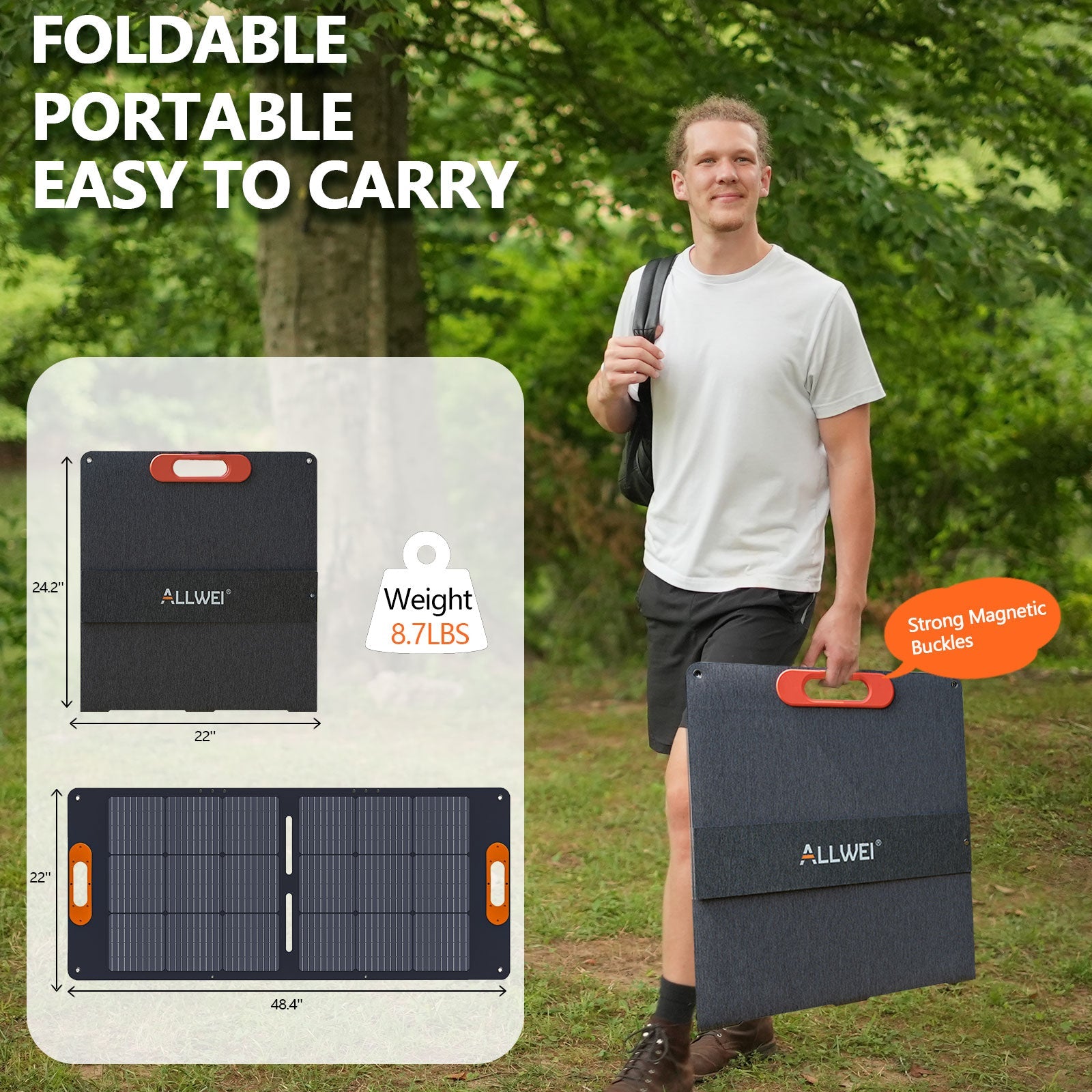 ALLWEI XY-100 100W Solar Panel for PPS300 PPS600 (SC)