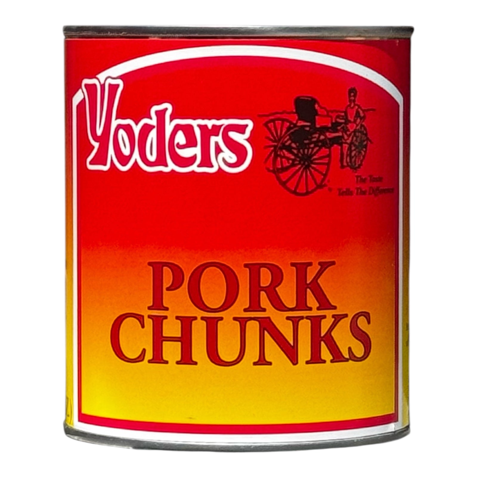 Yoder’s Canned Pork Chunks | 28 oz can | Real USA Pork | Fully Cooked | Shelf Stable Survival Food | 10+ Year Shelf Life | Ready to Eat | Ideal for Prepping, Storage & Camping (SC)